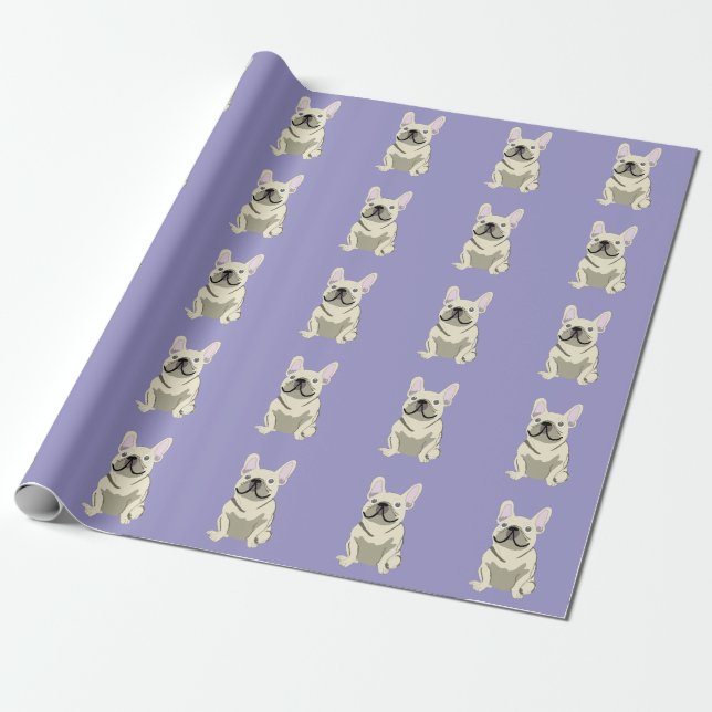 Cream French Bulldog,  Presentpapper (Utrullad)