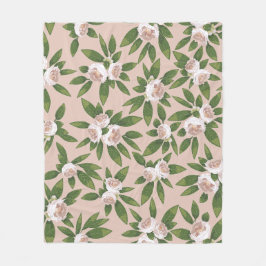 Cream Garden Harmony Large Fleecefilt