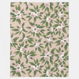 Cream Garden Harmony Large Fleecefilt