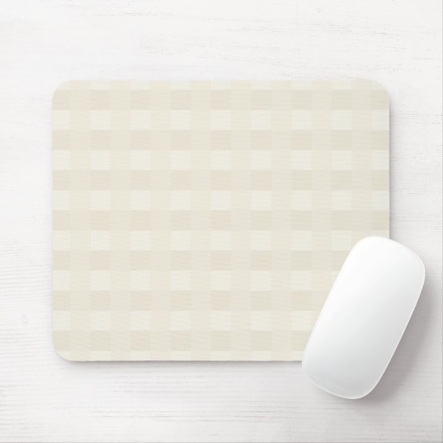 Cream Gingham Play Mönster Mouse Pad Musmatta (Med mus)