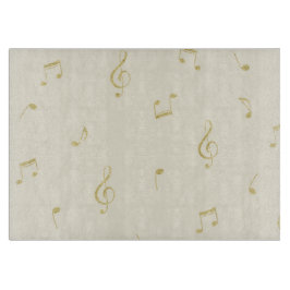 Cream Gold Music Notes  