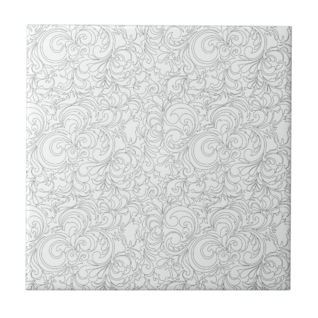 CREAM-GRAY-SWIRLS KAKELPLATTA (Framsidan)