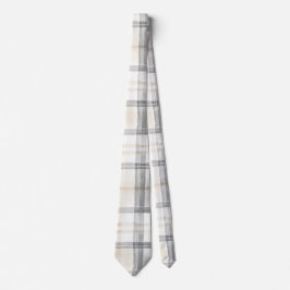 Cream Grey Yellow Plaid Stripes Slips