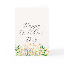 Cream Grön Enkel Lavendel Blommig Mors Dag