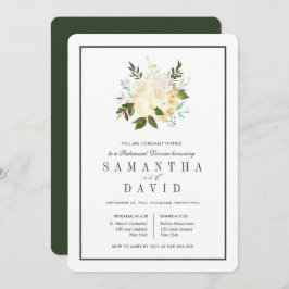 Cream + Grönt | Rehearsal-middag för organiskt Brö Inbjudningar