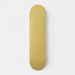 Cream Guld Solid Färg Mini Skateboard Bräda 18,5 Cm
