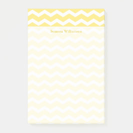 Cream Gult Chevron Gräns Post-it Block