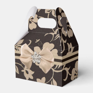 Cream Hibiscus Flowers on Brown 1 Presentaskar