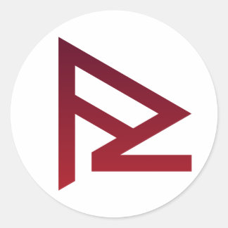 Cream Hjul Glyph Runt Klistermärke