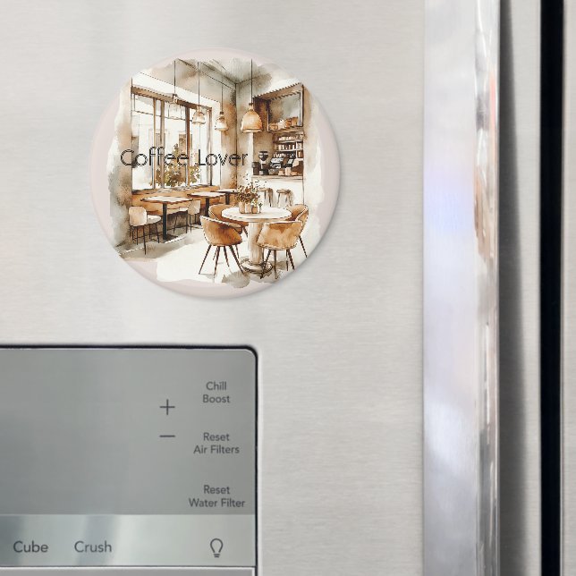 Cream Kaffebar Magnet (In Situ (Fridge))