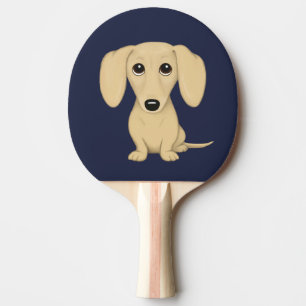 Cream Kort Hved Dachshund Pingisracket