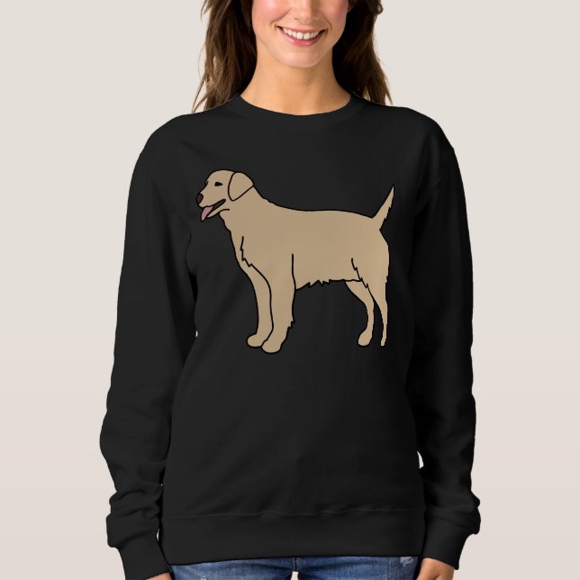 Cream Labrador Hund T Shirt (Framsida)