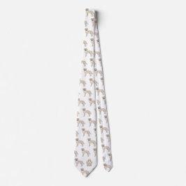 Cream Labrador Retriever Mönster Anpassad Monogram Slips
