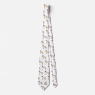 Cream Labrador Retriever Mönster Anpassad Monogram Slips