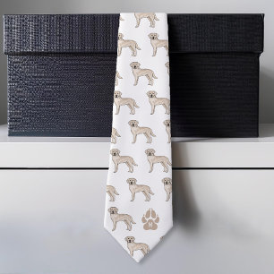 Cream Labrador Retriever Mönster Anpassad Monogram Slips