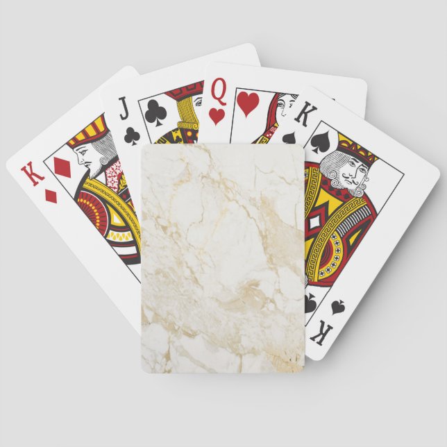 Cream Marble Casinokort (Baksidan)