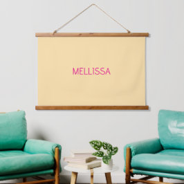 Cream minimalist custom name 