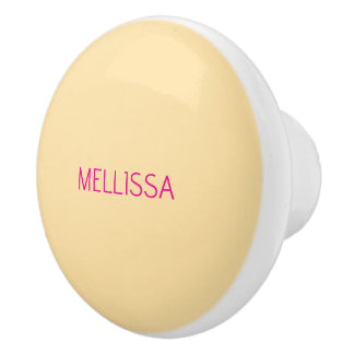 Cream minimalist custom name  knopp