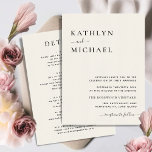 Cream Modern Typography Allt i ett enkelt Bröllop Inbjudningar<br><div class="desc">Cream Allt i en modern typografi på ett enkelt minimalistiskt Grått-inbjudningskort. Fira din speciella dag med den här eleganten och ett vackert bröllopskort för att passa ditt speciella tillfälle. Alla texterna är i förväg ordnade så att du enkelt och snabbt kan anpassa dig med dina egna detaljer. Om du behöver...</div>