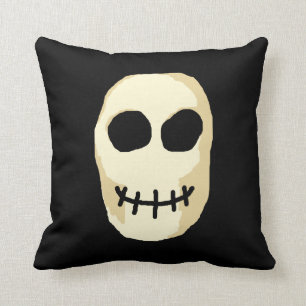 Cream och Black Skull. Kudde