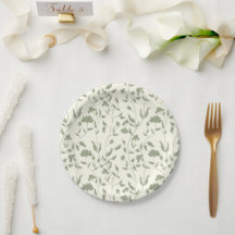 Cream och sage grönt blommigt Bröllop