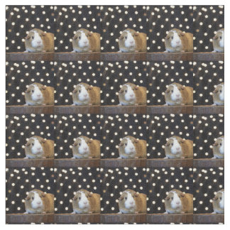 Cream och Tan Guinea Gris Fabric Tyg