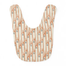 Cream & Orange Ghost Friends Pattern