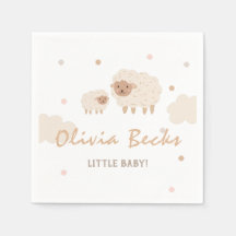 Cream Pastel Illustrative Baby Shower