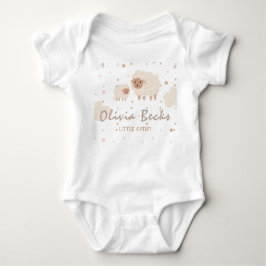 Cream Pastel Illustrative Baby Shower T Shirt