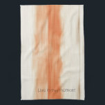Cream Peach Orange Stripes   Kökshandduk<br><div class="desc">Cream Peach Orange Stripes</div>