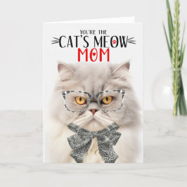 Cream Persian Cat for Mamma på Mors dag Helgkort