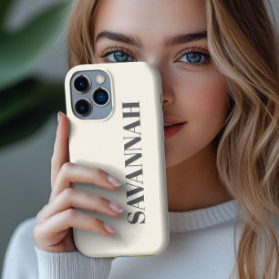 Cream personlig namn simple