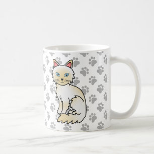 Cream Point Birman / Ragdoll Söt Katt & Tassar Kaffemugg