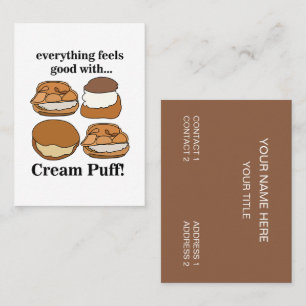Cream Puff efterrätteri konditori Visitkort