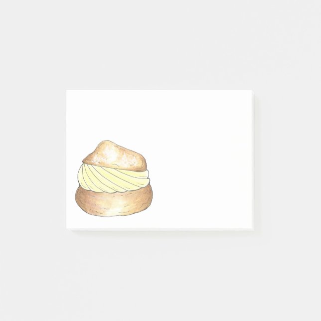 Cream Puff Pastry Dessert Foodie Post-its Post-it Block (Framsida)