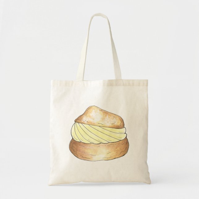 Cream Puff Puffs Creampuff Dessert Foodie Tote Tygkasse (Framsidan)