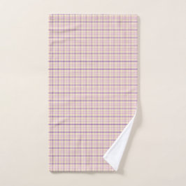 Cream Purple Plaid Classic Pattern Retro