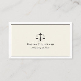 Cream Ram Attorney Justice Professionell Visitkort