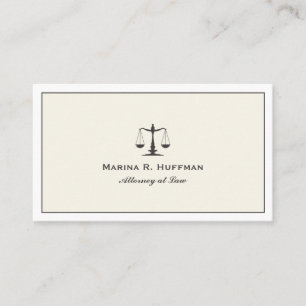 Cream Ram Attorney Justice Professionell Visitkort