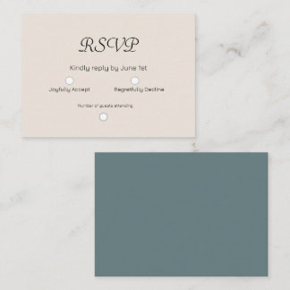 Cream Sage Bröllop OSA Card Anteckningskort
