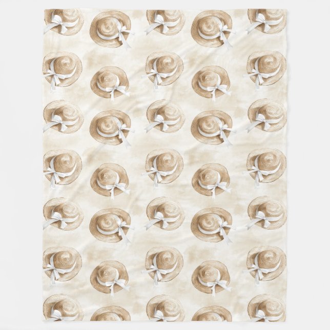 Cream Sand strandhattar   Fleecefilt (Framsidan)