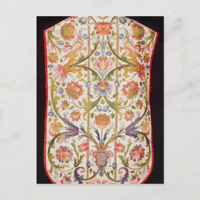Cream satin chasuble, Neapel, slutet av 1700-talet Vykort (Framsida)
