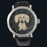 Cream Smooth Jackat Dachshund | Cute Wiener Hund Armbandsur<br><div class="desc">Den här hund vurna finns i olika stilar-för manar,  kvinnor och barn. Ett coola mode-tillbehör som ger en underbar gåva till Cream Dachshund älskare som jackats på engelska. Besök Jenns Doodle World för många fler hund aveln-klockor i snyggten.</div>