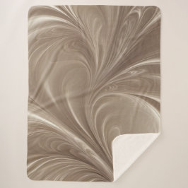 Cream Swirl - Soft Beige Abstrakt Flytande design