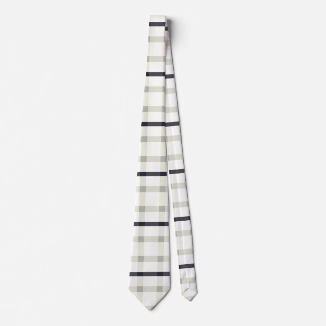 Cream Tartan i Grått och Black Slips (Framsida)