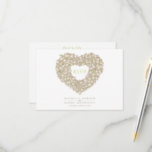 Cream tulip monogram måltid, alternativ bröllop, h OSA kort
