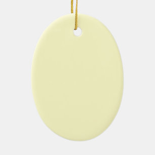 Cream Upscale Solid Färg Julgransprydnad Keramik
