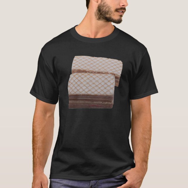 Cream Wafer Cookies T Shirt (Framsida)