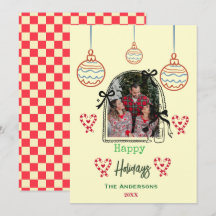 Cream Whimsical Modern Christmas Arch Photo