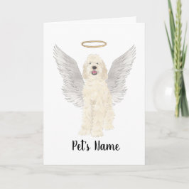 Cream White Doodle Sympathy Memorial Kort
